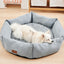 Rose Velvet Dog Bed – Calming Plush Sofa