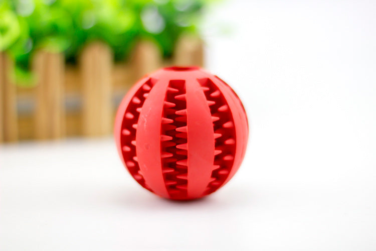 Rubber Dog Treat Ball – Mint Scent Food Dispensing Toy