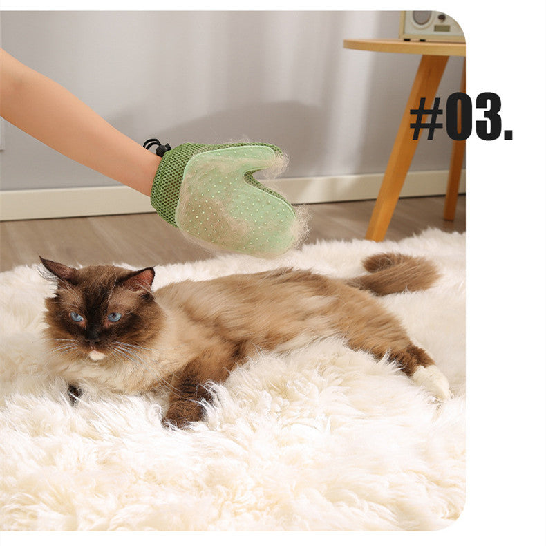 2-in-1 Pet Hair Removal Gloves – Grooming & Deshedding for Cats & Dogs