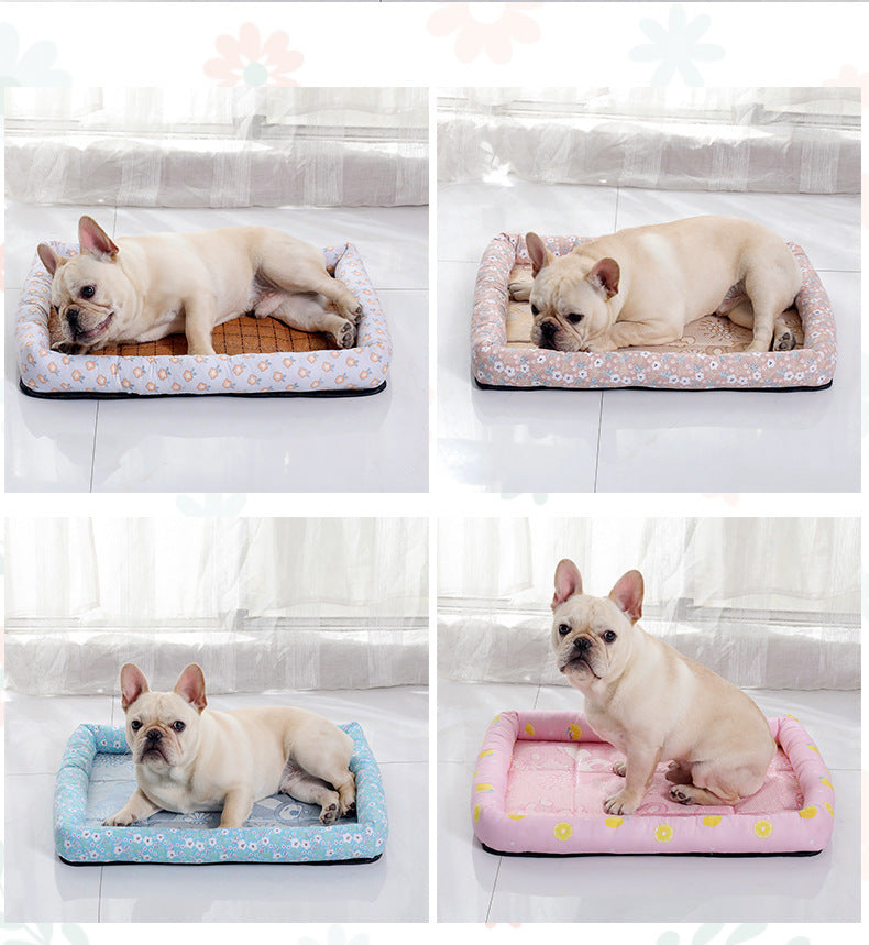 Summer Cooling Pet Ice Mat – Breathable Ice Silk
