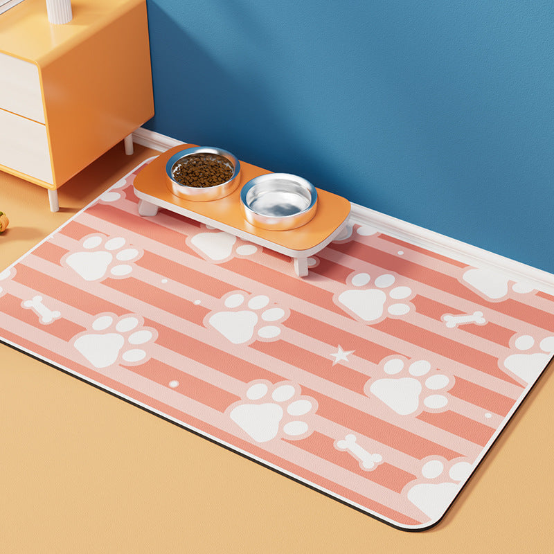 Pet Diatomaceous Earth Feeding Mat Waterproof Quick Dry Placemat