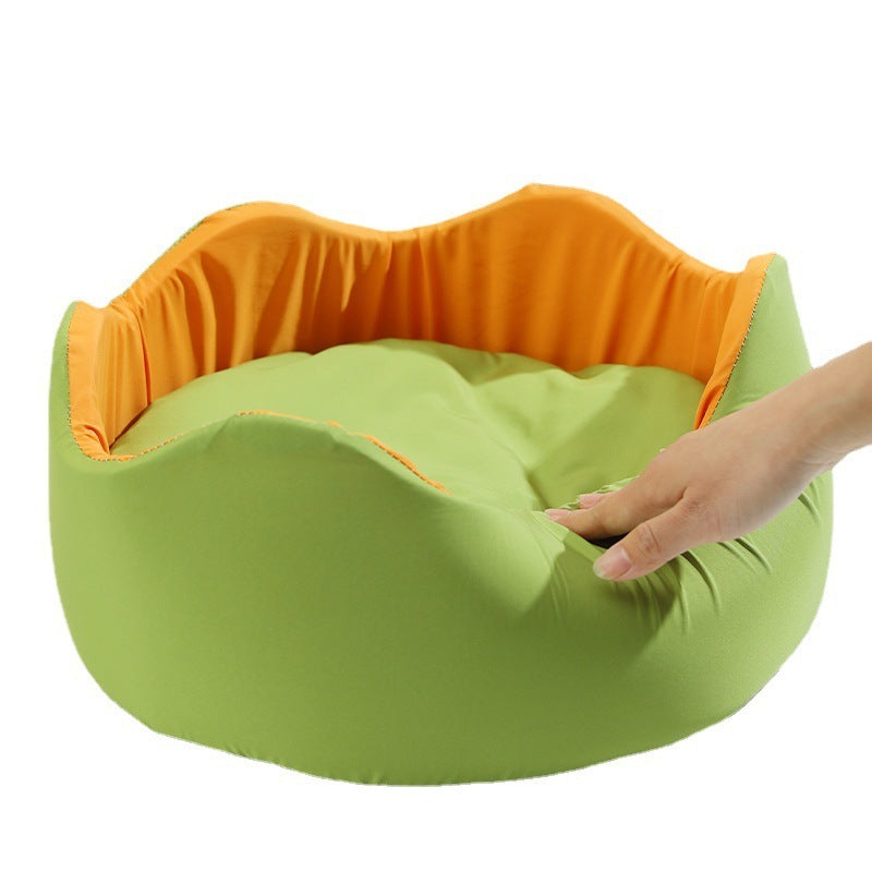 Ice Silk Pet Bed – Breathable Cooling Nest for Dogs & Cats