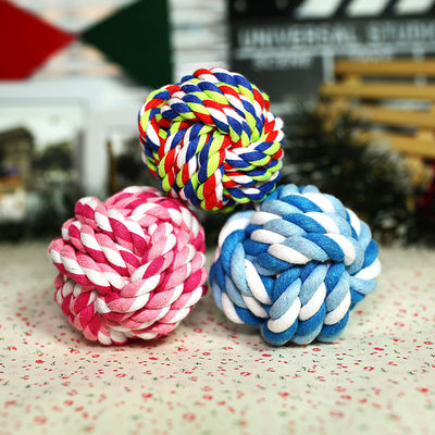 Cotton Rope Ball Dog Toy – Durable Chew & Tug Toy