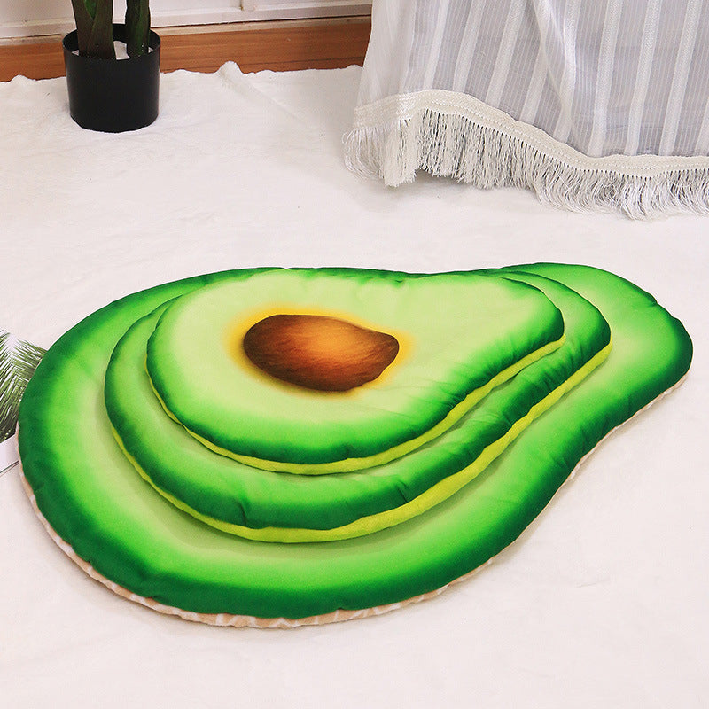 Simulation 3D Pizza Avocado Omelette Pet Warm Blanket Mat Bed Soft Thickened