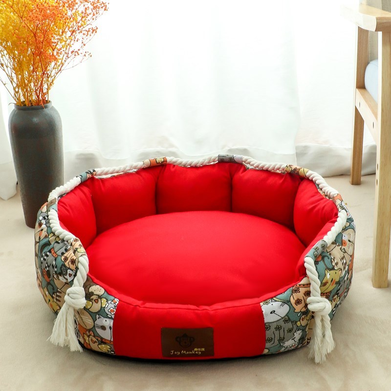 Four Seasons Large Dog Bed – Removable & Washable Kennel