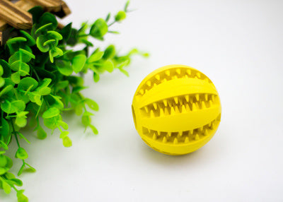 Rubber Dog Treat Ball – Mint Scent Food Dispensing Toy