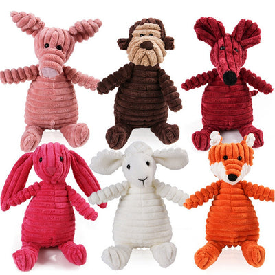 Plush Squeaky Dog Toy – Molar Chew & Training Aid for Pets