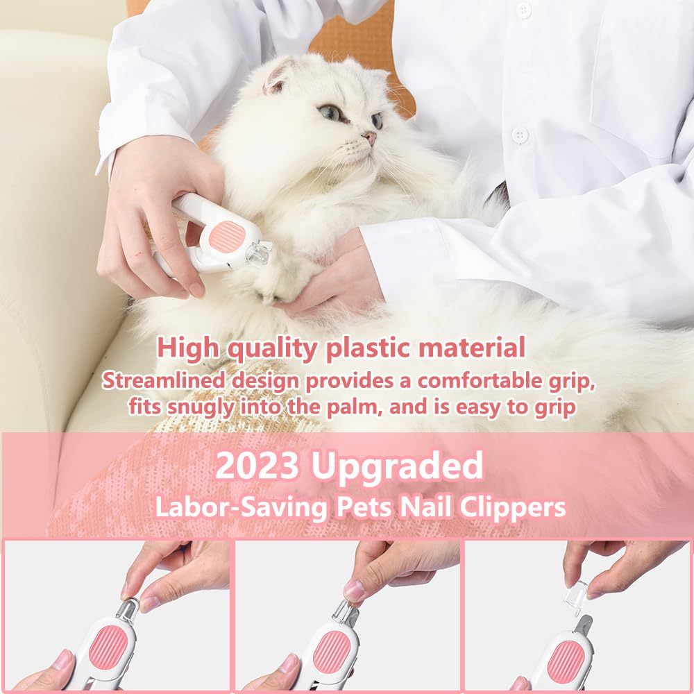 Pet Nail Clippers with LED Light – Safe Trimmers
