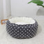 Round Plush Cat Bed – Soft Warm Nest for Cats & Small Dogs