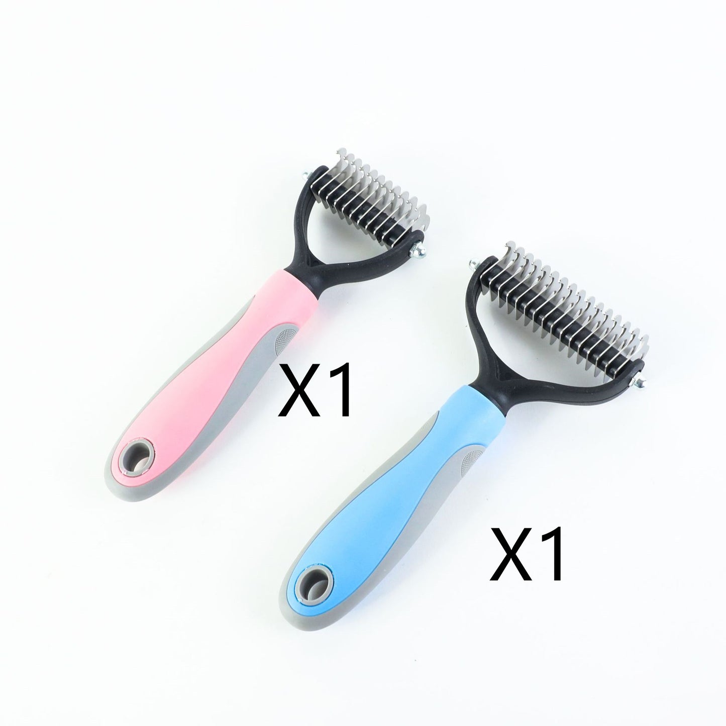 Double-Sided Pet Grooming Brush – Dematting & Shedding Comb