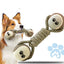 Dog Chew Dumbbell – Rope & Tennis Ball Toy
