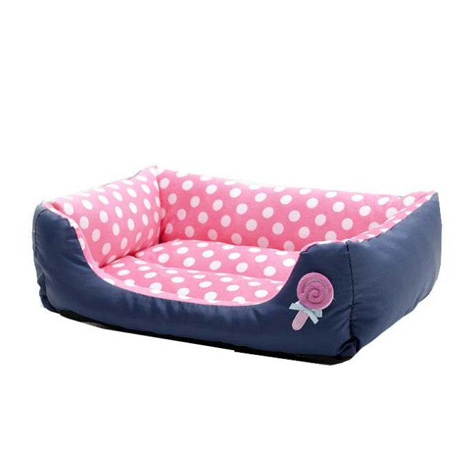 Warm Wave Pet Sofa Bed Cozy Dog and Cat Kennel for Teddy Lollipop Design
