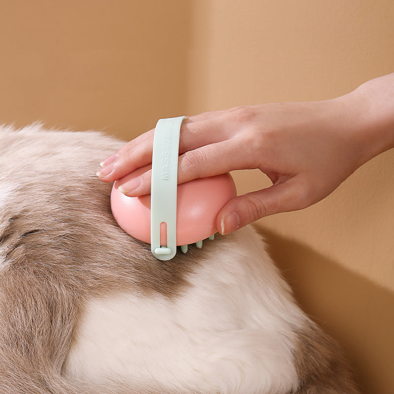 Silicone Pet Bath Brush – Massage & Scrub Grooming