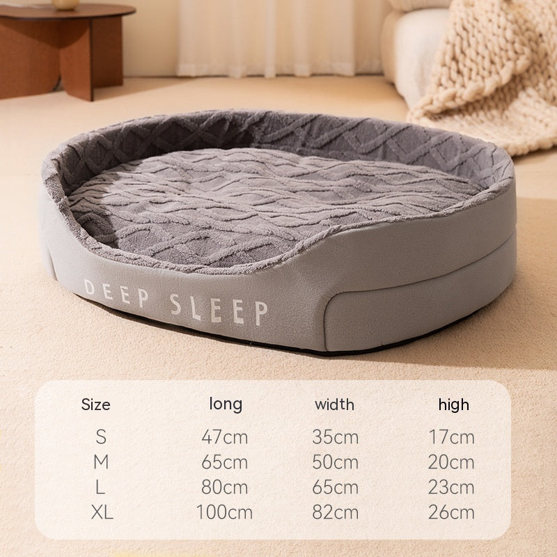 Warm Thick Sponge Cat Nest Small Removable and Washable Indoor Pet Bed