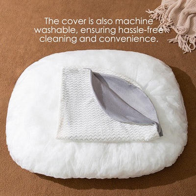 Oval Dog Bed – Large Washable Cushion for Crates & Sleeping Comfort