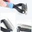 Double-Sided Pet Grooming Brush – Dematting & Shedding Comb