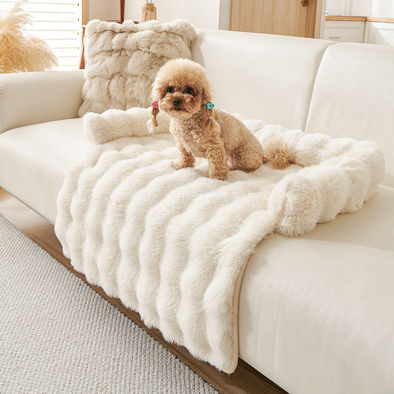 Winter Thickened Dog Mat – Thermal Non-Slip Bed for Pets