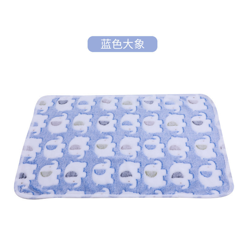 Flannel Pet Blanket – Warm Autumn & Winter Dog & Cat Floor Mat