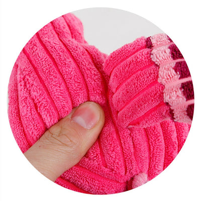 Plush Squeaky Dog Toy – Molar Chew & Training Aid for Pets