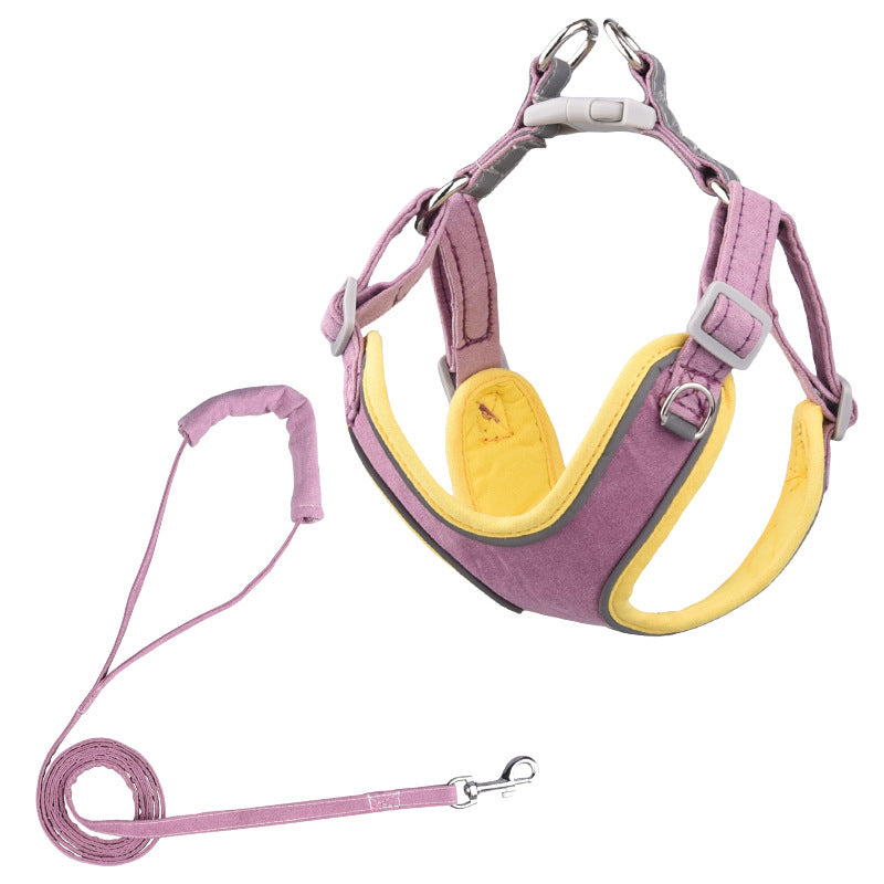 Adjustable Dog Harness & Leash Set – Comfortable Pet Walking Gear