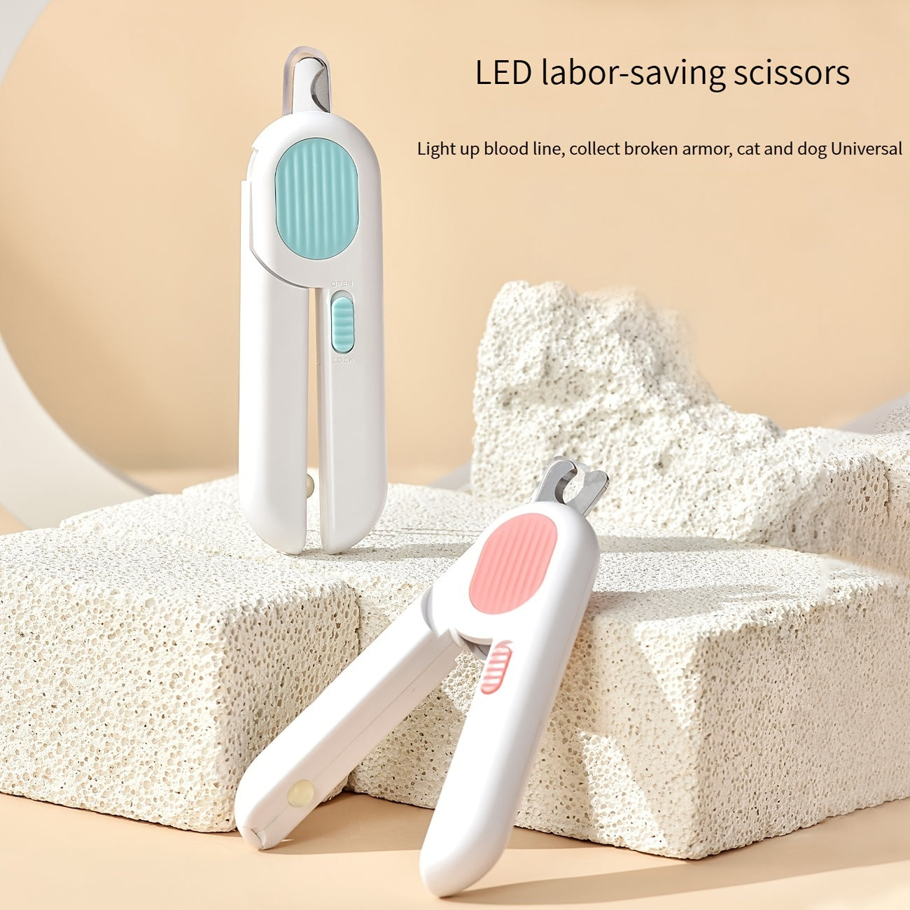 Pet Nail Clippers with LED Light – Safe Trimmers