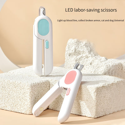 Pet Nail Clippers with LED Light – Safe Trimmers