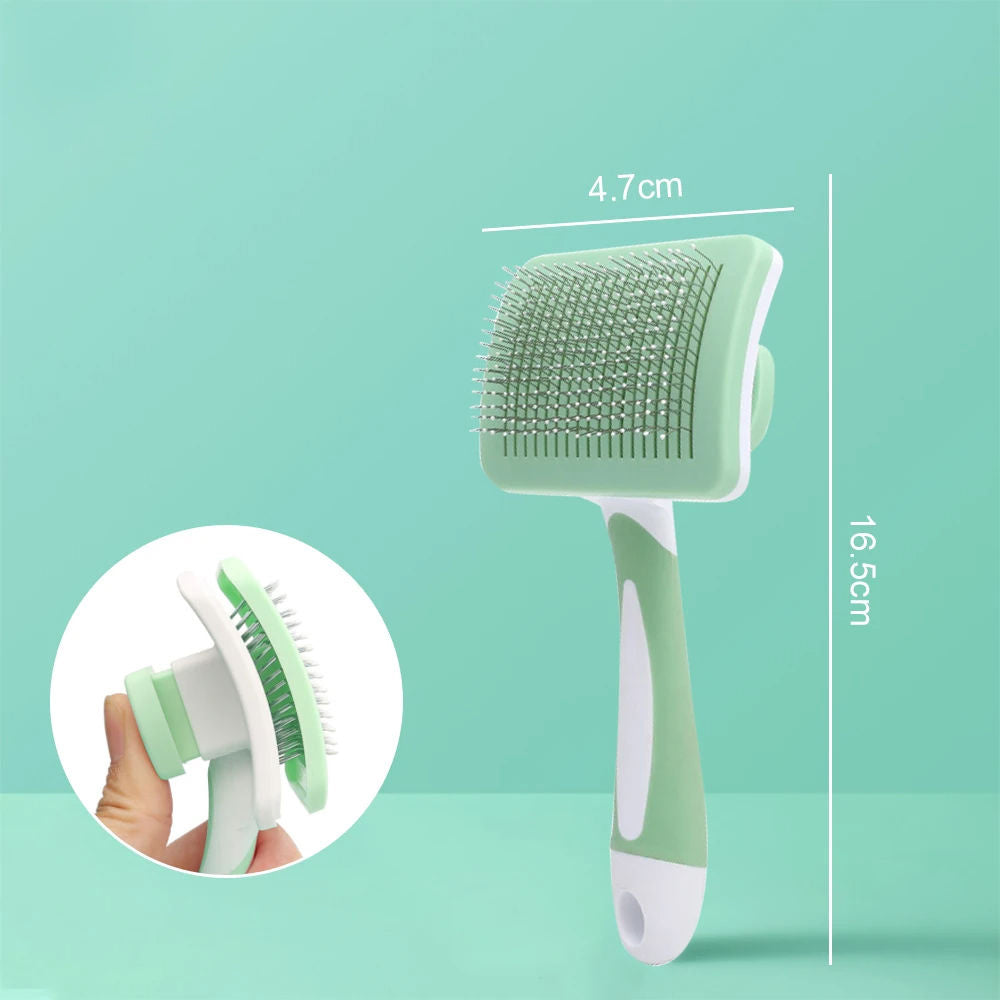 Self-Cleaning Slicker Brush – Hair Remover
