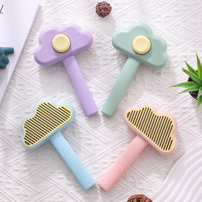 Self-Cleaning Pet Needle Comb – Hair Remover Brush