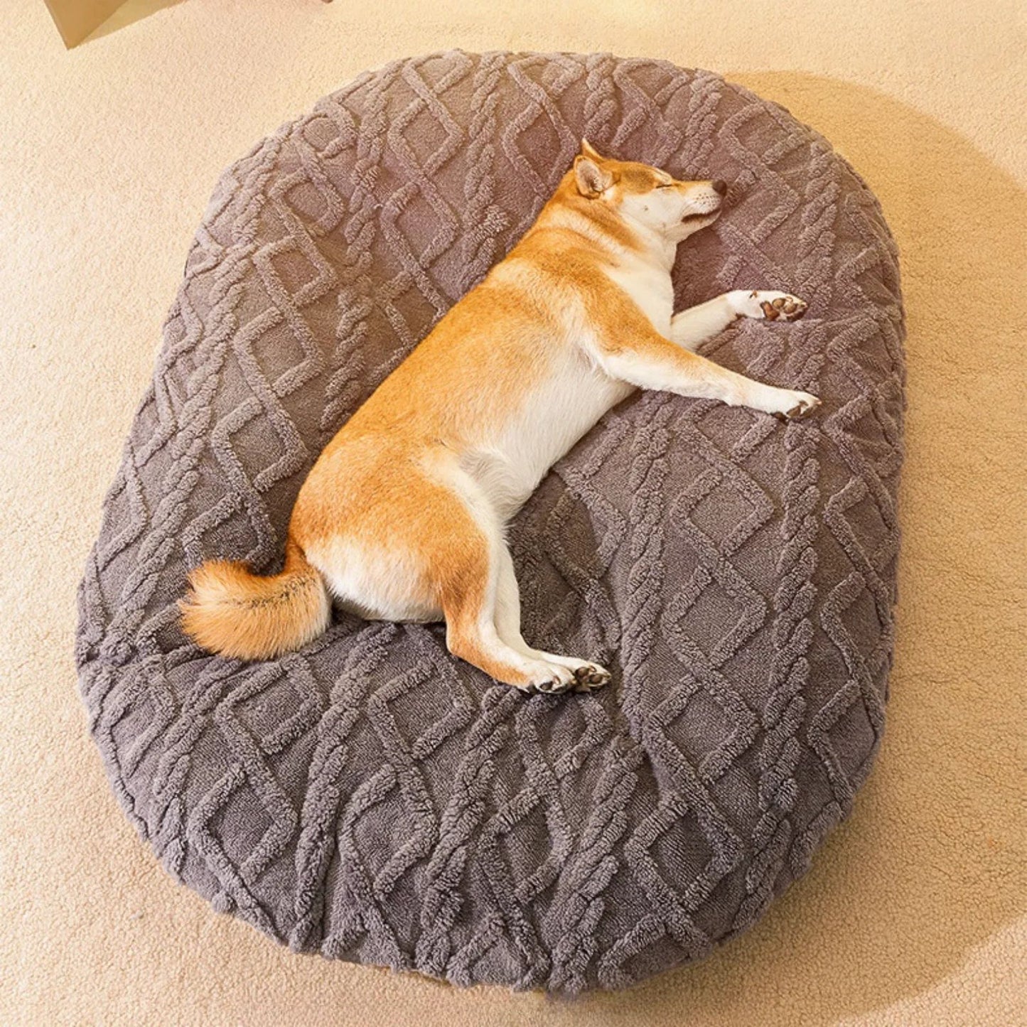 Dog Bed for Large, Medium & Small Dogs – Soft Non-Slip Calming Mat