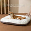 Oval Dog Bed – Large Washable Cushion for Crates & Sleeping Comfort