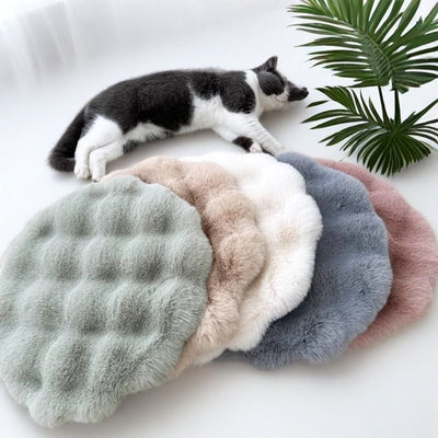Plush Round Pet Bed – Warm Autumn & Winter Sleeping Pad