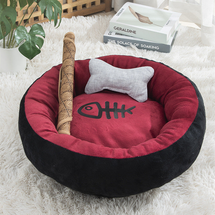 Four Seasons Pet Bed – Warm & Breathable Kennel for Dogs and Cats