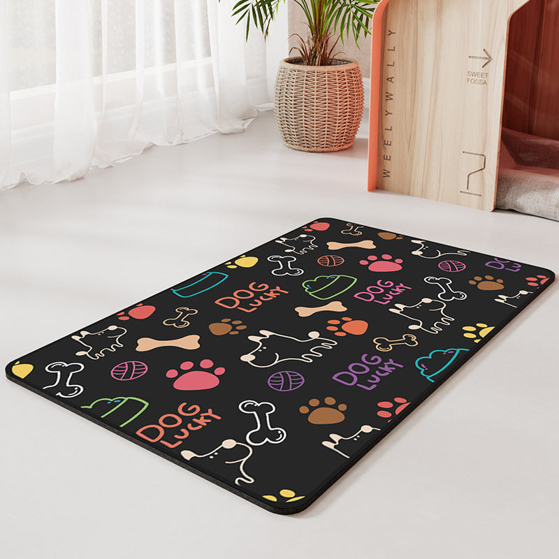Pet Diatomaceous Earth Feeding Mat Waterproof Quick Dry Placemat