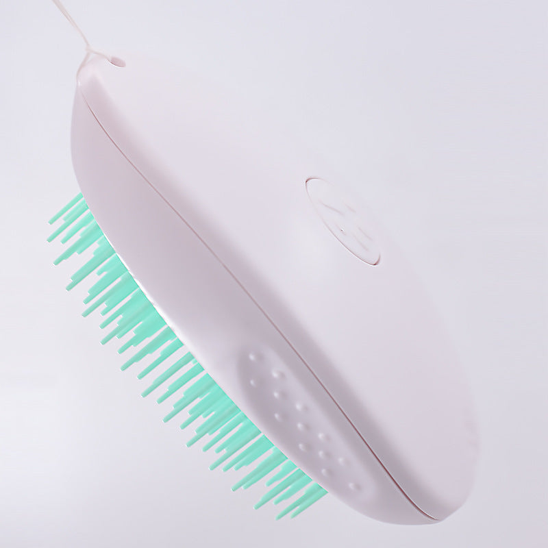 White Pet Grooming Brush – Cat & Dog Hair Remover Comb