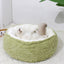 Round Plush Cat Bed – Soft Warm Nest for Cats & Small Dogs