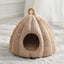 Enclosed Winter Pet Bed – Warm Cozy Nest for Cats & Dogs