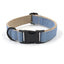 Denim Pet Collar & Leash Set – Buckle Engraving with Dog Bow