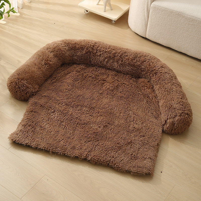 Plush Winter Dog Sofa Cushion