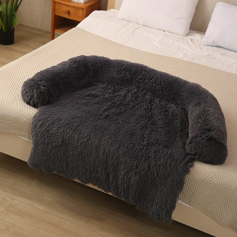 Plush Winter Dog Sofa Cushion