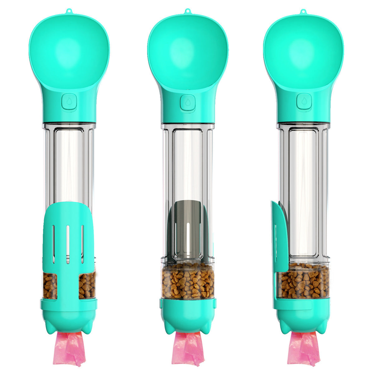 3-in-1 Portable Dog Water Bottle – Feeder & Waste Bag Holder