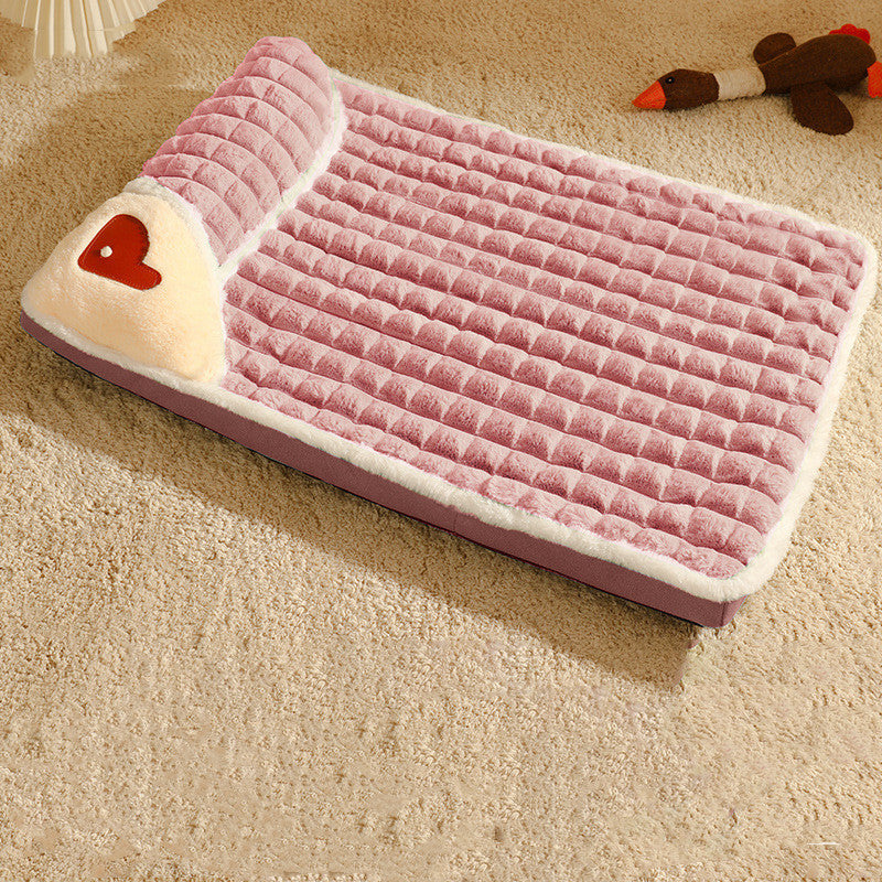 Thickened Cotton Pet Cushion – Warm & Comfortable Sleeping Bed