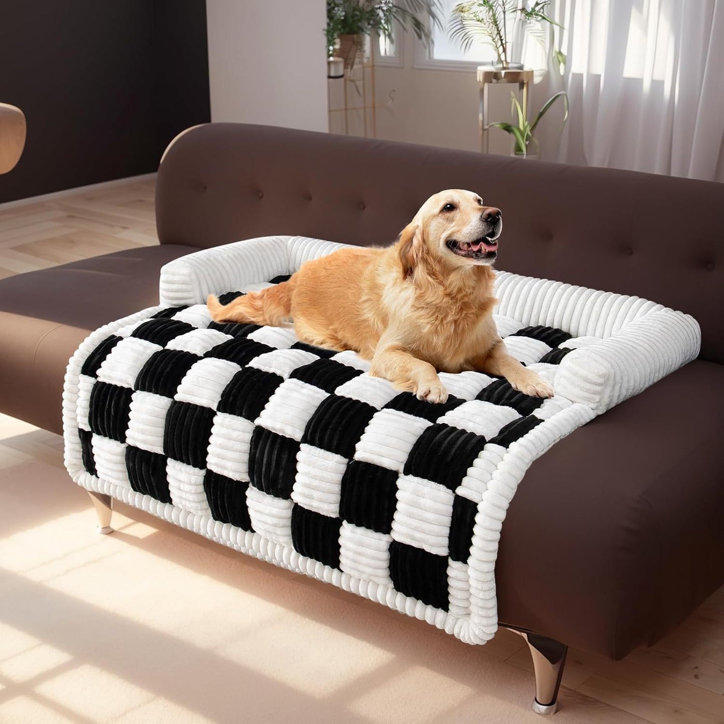 Plush Thickened Pet Bed – Warm Washable Winter Nest