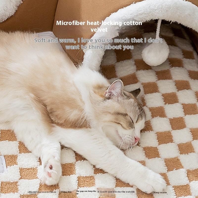 Cat Tunnel Bed – Hide-and-Seek Play & Sleep Nest for Cats