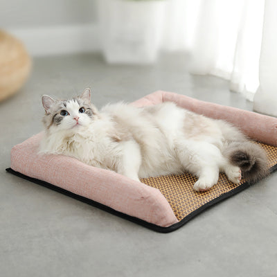Summer Cooling Pet Mat – Breathable Sleeping Pad for Cats & Dogs