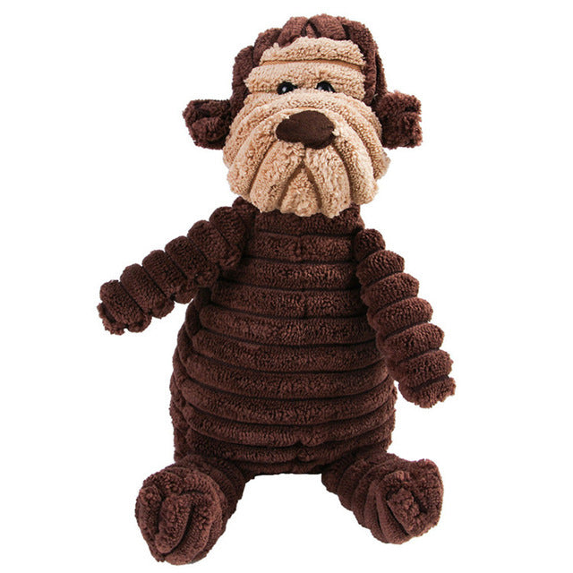 Plush Squeaky Dog Toy – Molar Chew & Training Aid for Pets