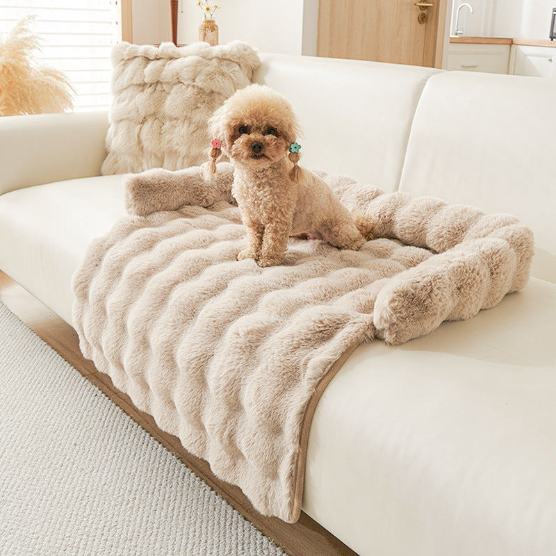 Winter Thickened Dog Mat – Thermal Non-Slip Bed for Pets