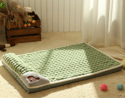 Thickened Cotton Pet Cushion – Warm & Comfortable Sleeping Bed