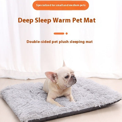 Self-heating Plush Washable Dog Kennel Sleeping Mat