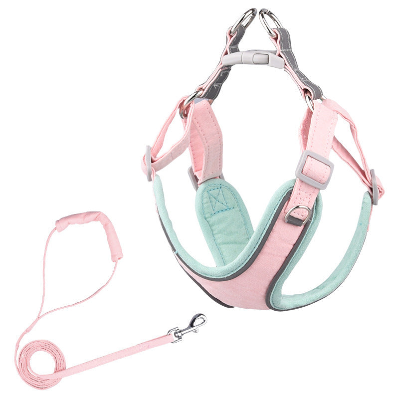 Adjustable Dog Harness & Leash Set – Comfortable Pet Walking Gear