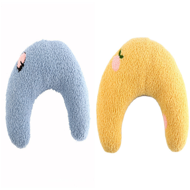 Soft U-Shaped Pet Pillow – Washable Neck & Headrest Cushion